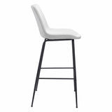 Byron Bar Stool, White-Furniture-High Fashion Home