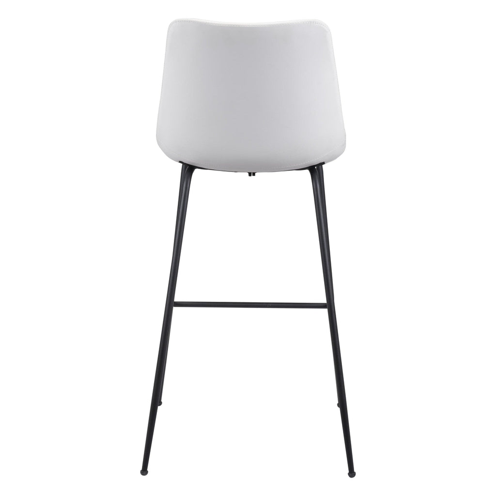 Byron Bar Stool, White – High Fashion Home