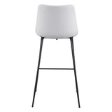 Byron Bar Stool, White-Furniture-High Fashion Home