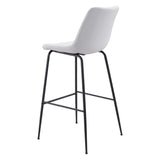 Byron Bar Stool, White-Furniture-High Fashion Home