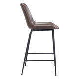 Byron Counter Stool, Brown-Furniture-High Fashion Home