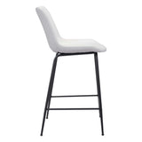 Byron Counter Stool, White-Furniture-High Fashion Home