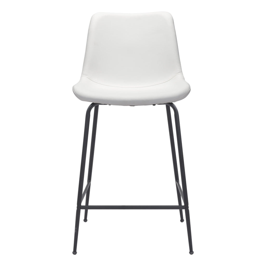 Byron Counter Stool, White – High Fashion Home