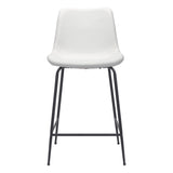 Byron Counter Stool, White-Furniture-High Fashion Home