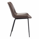Byron Dining Chair, Brown, Set of 2-Furniture - Dining-High Fashion Home