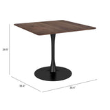 Molly Dining Table, Brown-Furniture - Dining-High Fashion Home