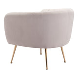 Deco Chair, Beige-Furniture - Chair-High Fashion Home