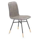 Var Dining Chair, Gray, Set of 2-Furniture - Dining-High Fashion Home