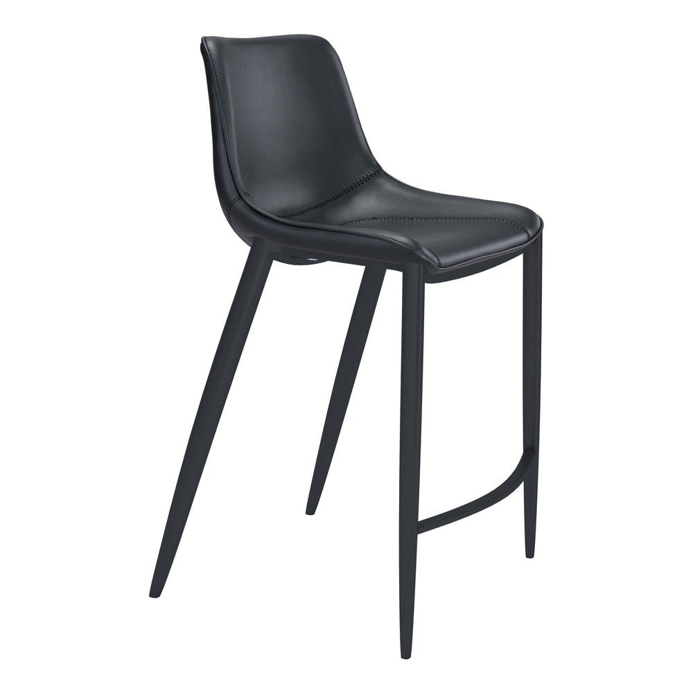 Magnus Barstool, Black, Set of 2-Furniture-High Fashion Home