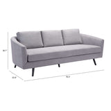 Divinity Sofa, Gray-Furniture - Sofas-High Fashion Home