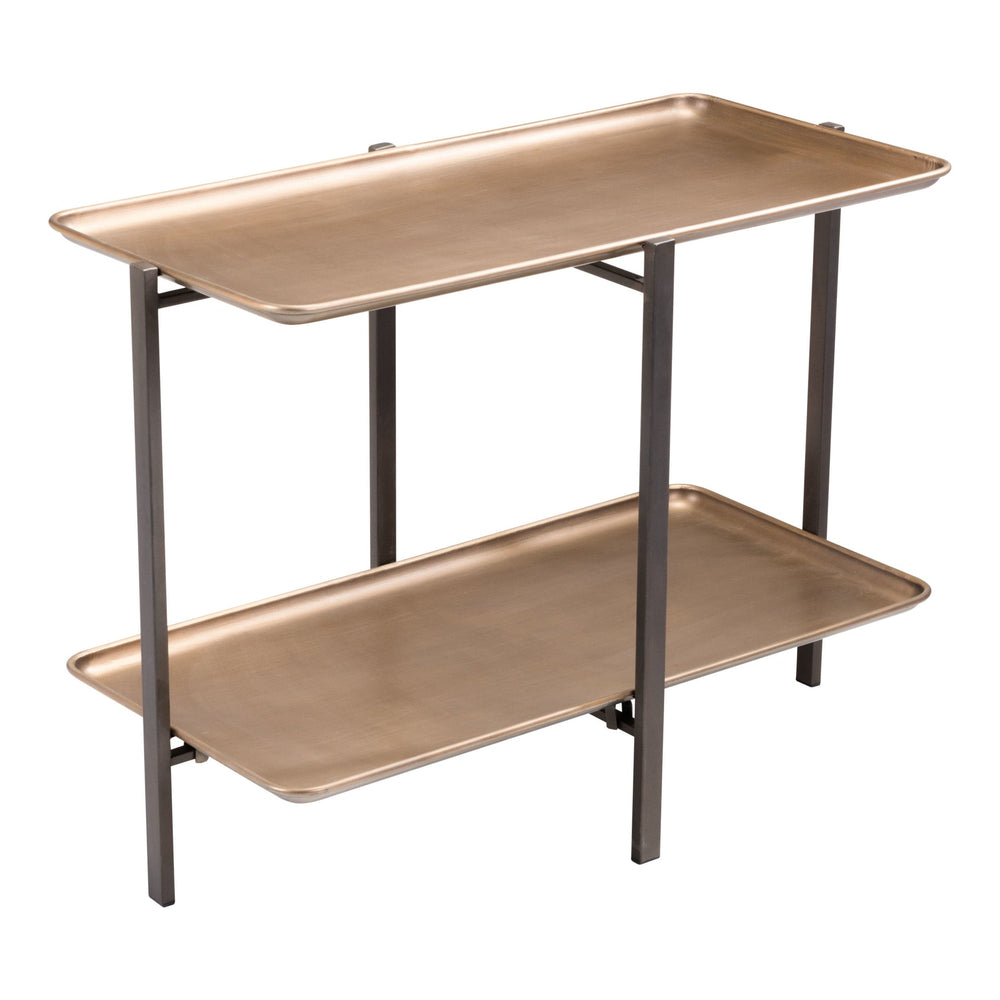 Benjamin Coffee Table, Brass-Furniture - Accent Tables-High Fashion Home