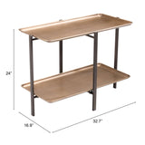 Benjamin Coffee Table, Brass-Furniture - Accent Tables-High Fashion Home