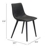 Daniel Dining Chair, Vintage Black, Set of 2-Furniture - Dining-High Fashion Home
