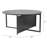 Mcbride Coffee Table, Gray-Furniture - Accent Tables-High Fashion Home
