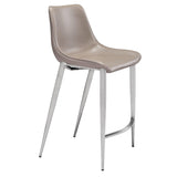 Magnus Counter Stool, White Legs by Zuo