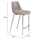 Magnus Counter Stool, Brown, Set of 2-Furniture-High Fashion Home