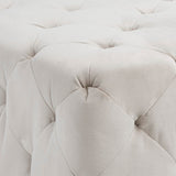 Millie Tufted Ottoman, Champagne