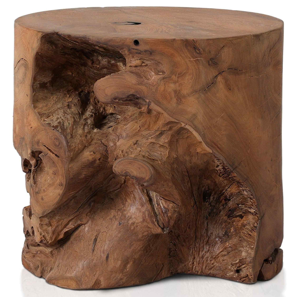Teak Stool, Natural