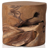Teak Stool, Natural