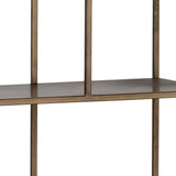 Eiffel Small Bookcase, Antique Brass