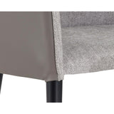 Asher Arm Chair, Flint Grey, Set of 2