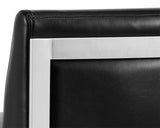 Dean Counter Stool, Stainless Steel/Cantina Black-Furniture - Dining-High Fashion Home