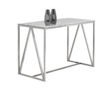 Abel Counter Table, Stainless Steel-Furniture - Accent Tables-High Fashion Home