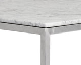 Abel Counter Table, Stainless Steel-Furniture - Accent Tables-High Fashion Home
