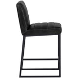 Spyros Counter Stool, Coal Black-Furniture - Dining-High Fashion Home