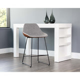 McCoy Counter Stool, November Grey-Furniture - Dining-High Fashion Home