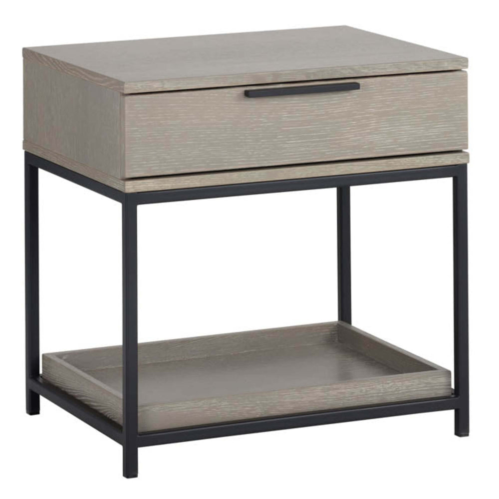Rebel Nighstand, Taupe-Furniture - Bedroom-High Fashion Home