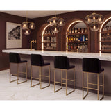 Nevin Bar & Counter Stool, Shadow Grey
