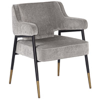 Derome Dining Arm Chair, Polo Club Stone-Furniture - Dining-High Fashion Home