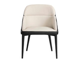 Hagan Dining Armchair, Dillon Cream/Dillon Black, Set of 2-Furniture - Dining-High Fashion Home