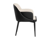 Hagan Dining Armchair, Dillon Cream/Dillon Black, Set of 2-Furniture - Dining-High Fashion Home