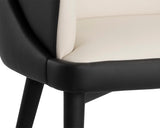 Hagan Dining Armchair, Dillon Cream/Dillon Black, Set of 2-Furniture - Dining-High Fashion Home
