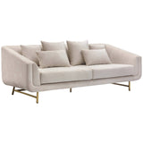 Veera Sofa, Polo Club Muslin-Furniture - Sofas-High Fashion Home