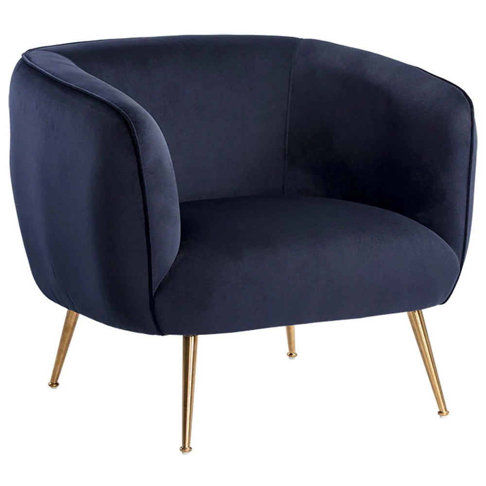 Amara Chair, Abbington Navy-Furniture - Chairs-High Fashion Home