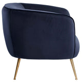 Amara Chair, Abbington Navy-Furniture - Chairs-High Fashion Home