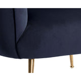 Amara Chair, Abbington Navy-Furniture - Chairs-High Fashion Home