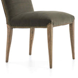 Nate Dining Chair, Modern Velvet Loden, Set of 2 by Four Hands
