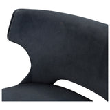 Task Swivel Counter Stool, Modern Velvet Shadow by Four Hands — DET_1
