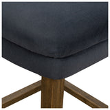 Task Swivel Counter Stool, Modern Velvet Shadow by Four Hands — DET_1