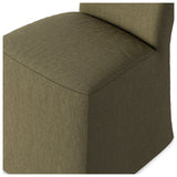 Vista Slipcovered Dining Chair, Broadway Olive, Set of 2 by Four Hands — DET_1