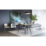 Queens Dining Table, White Marble Look-Furniture - Dining-High Fashion Home