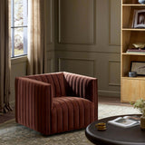 Augustine Swivel Chair, Surrey Auburn by Four Hands