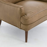 Danya Leather Chair, Warm Taupe Dakota by Four Hands