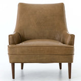 Danya Leather Chair, Warm Taupe Dakota by Four Hands