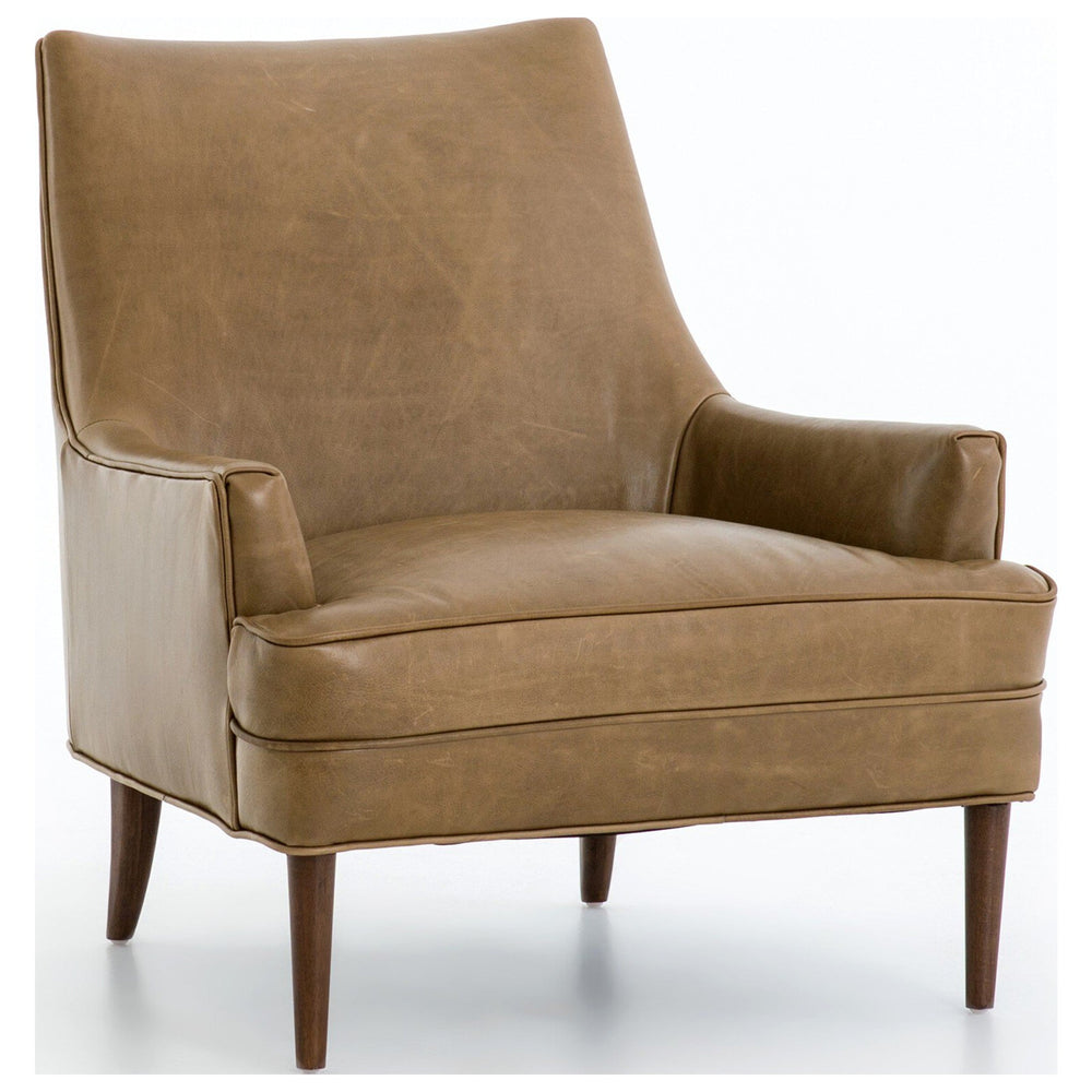 Danya Leather Chair, Dakota Warm Taupe by Four Hands — PRM_1