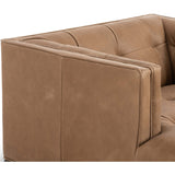 Dylan Leather Chaise, Palermo Drift-Furniture - Chairs-High Fashion Home
